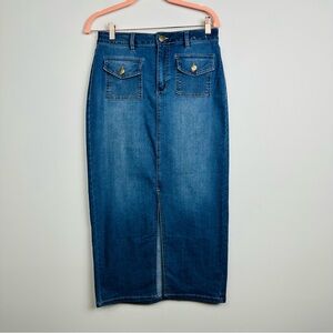d. jeans Blue Denim Pencil Skirt Size 6